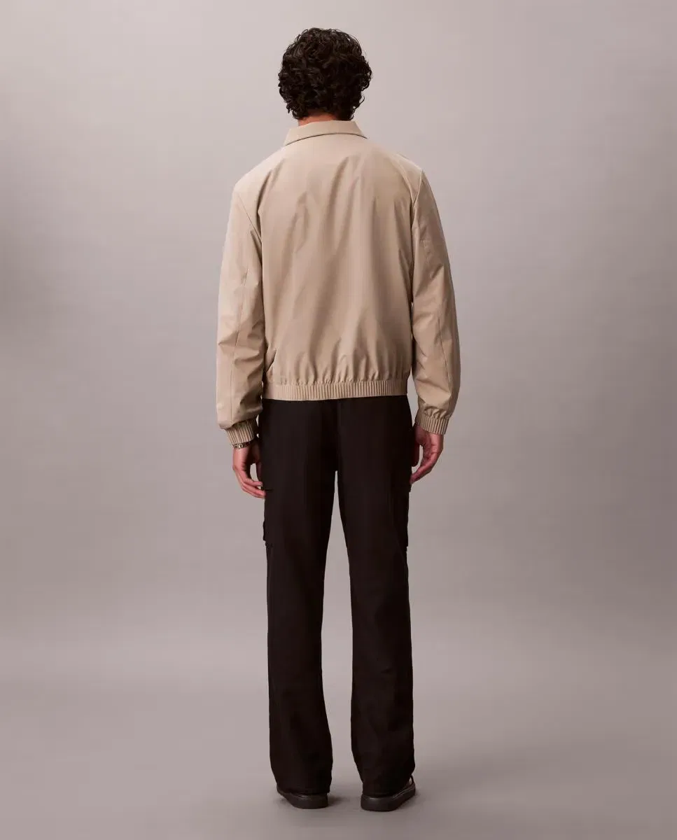Мужская куртка-бомбер из полиэстера Calvin Klein, Beige — фото 2