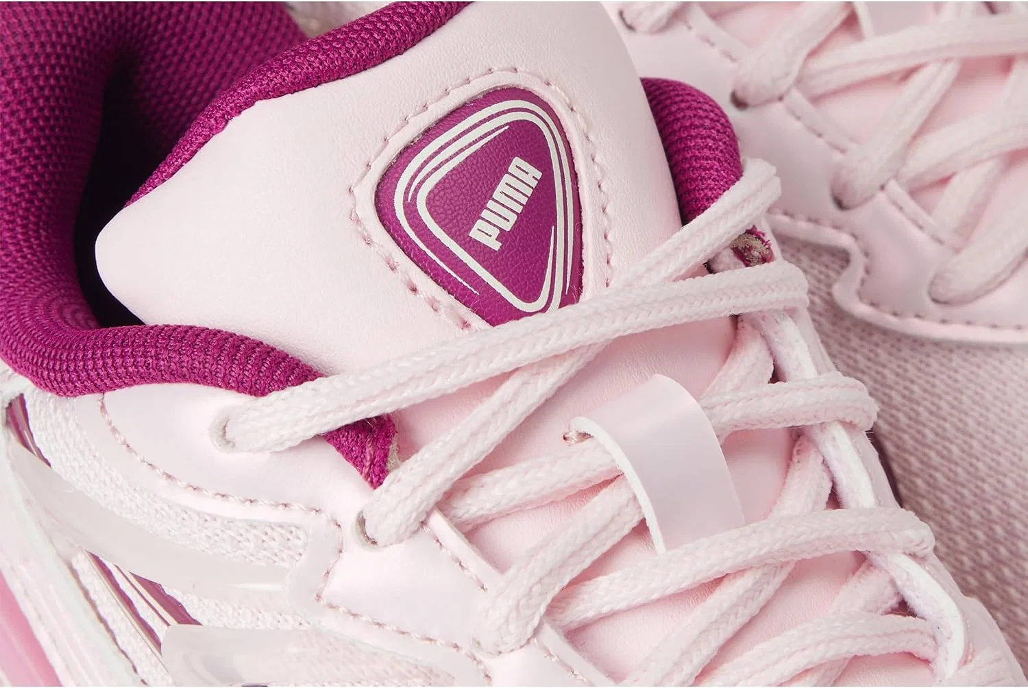 Детские кроссовки для девочек с принтом Inverse Glimmer PUMA, Whisp Pink/Jasmine Flower/Magenta Gleam — фото 2