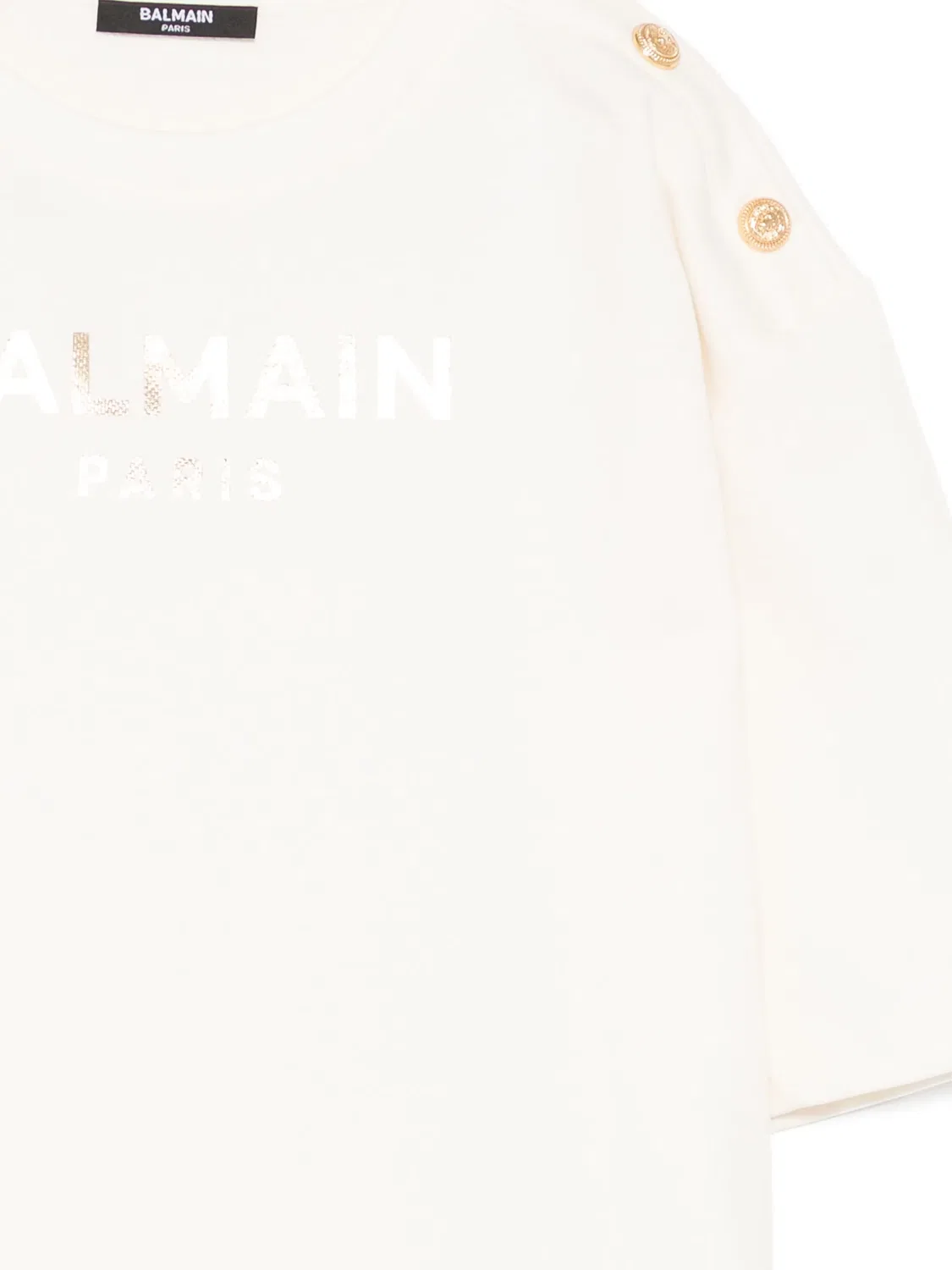 Платье с логотипом, слоновая кость Balmain, нейтральные — фото 2