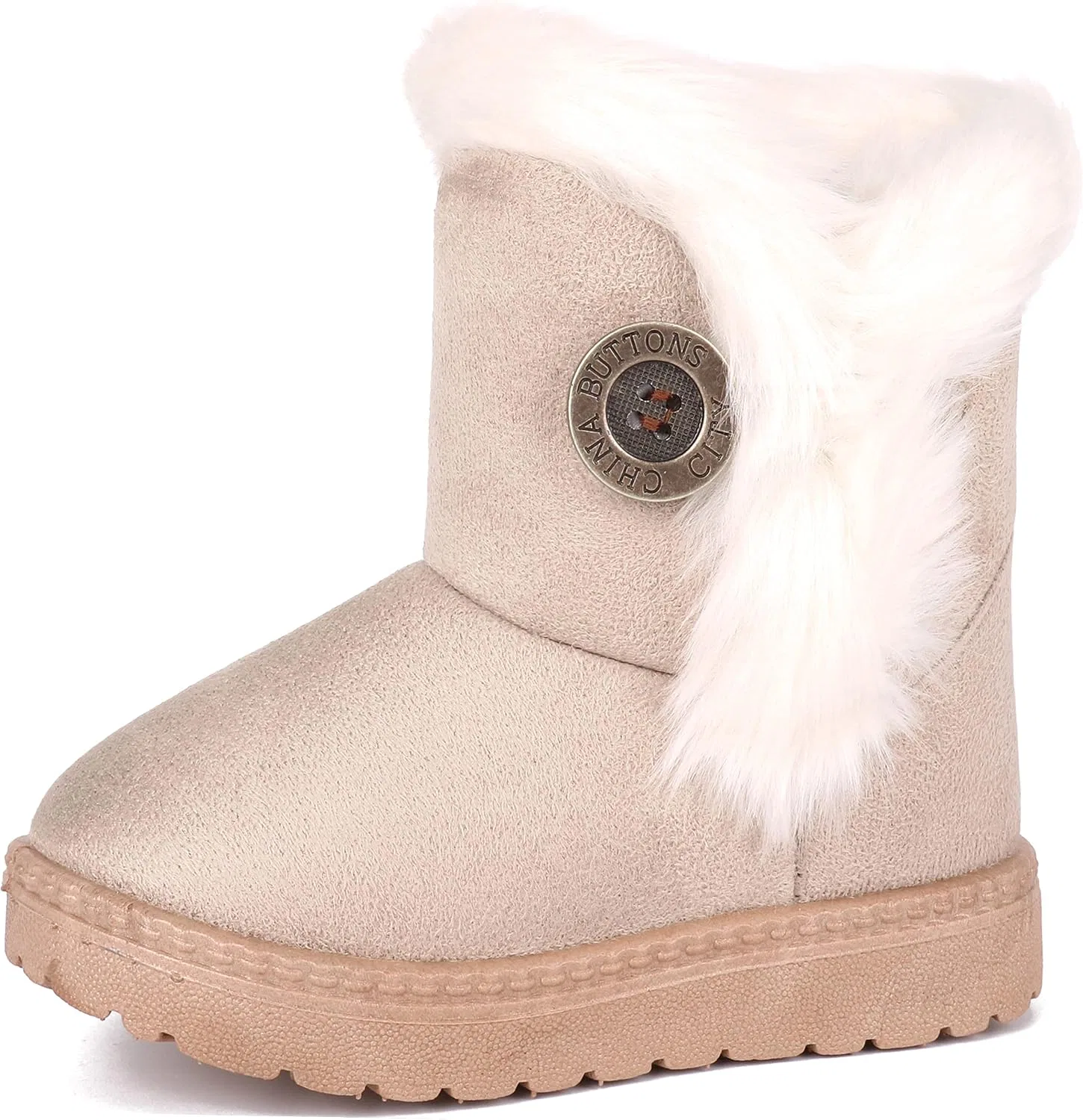 Детские зимние ботинки для девочек и мальчиков Femizee, Beige