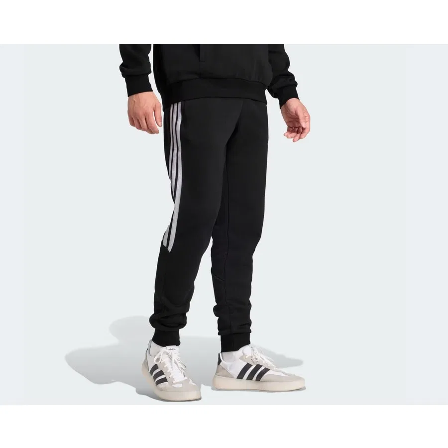 Спортивные штаны с флисом, на шнурке, adidas TIRO26L Sw Pnt, Черный — фото 3