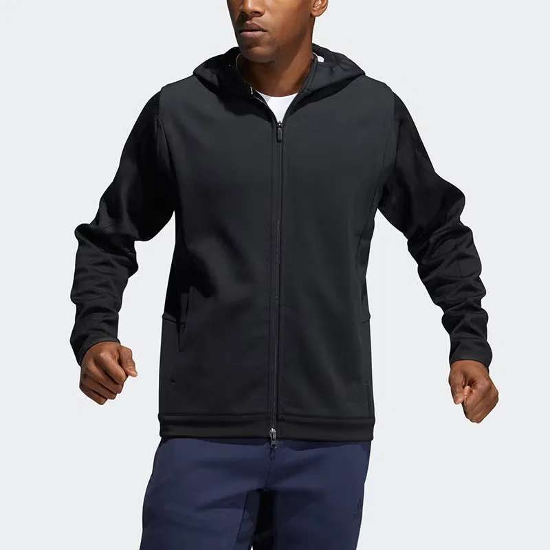 Куртка утепленная спортивная с капюшоном Winterized Jkt Adidas, черный — фото 2