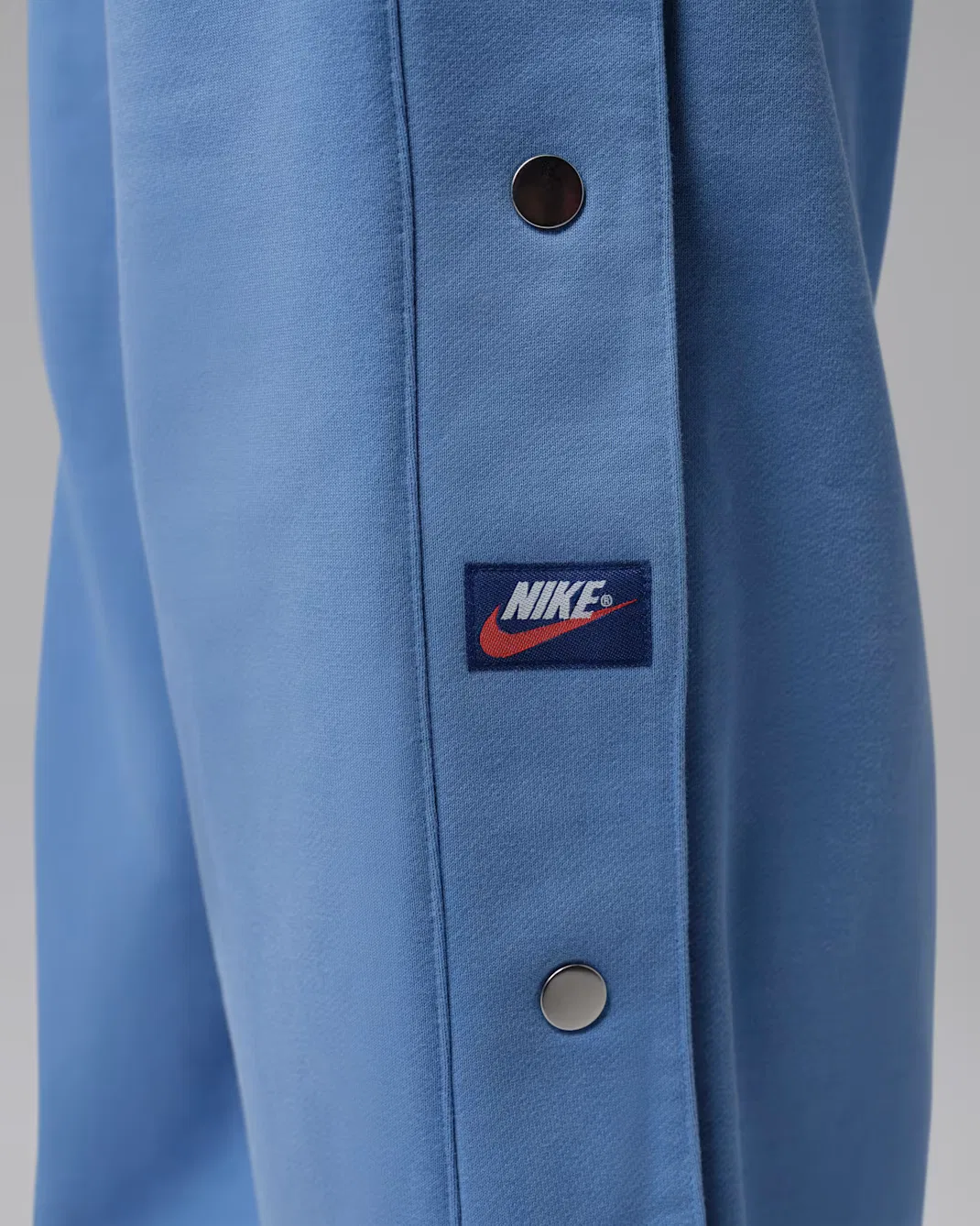 Женские брюки из французского трикотажа на кнопках Jordan Flight Fleece, Blue Beyond/True Blue — фото 4
