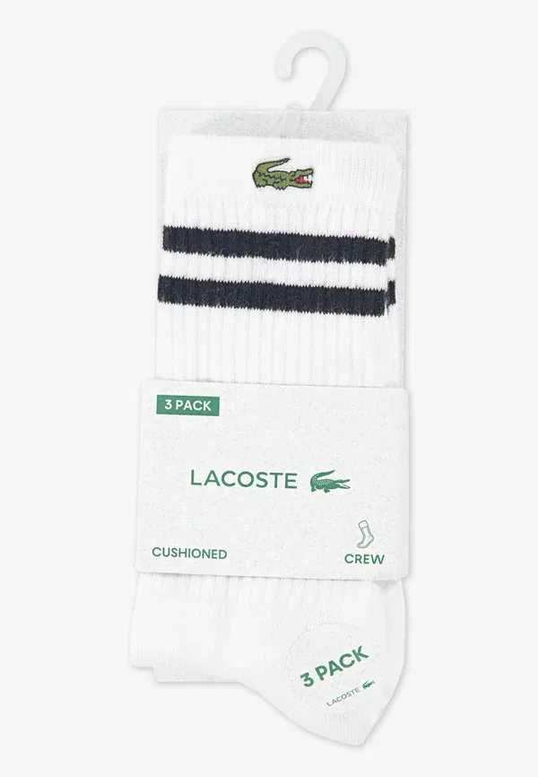 Комплект из 3 пар носков Varsity Crew унисекс Lacoste, белый — фото 3