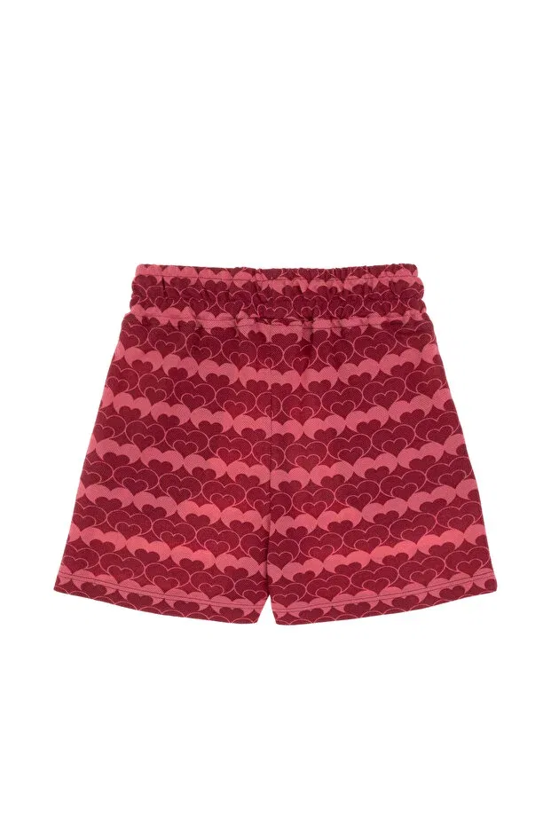 Детские шорты для девочек с принтом U.S. Polo Assn., Cherry — фото 4