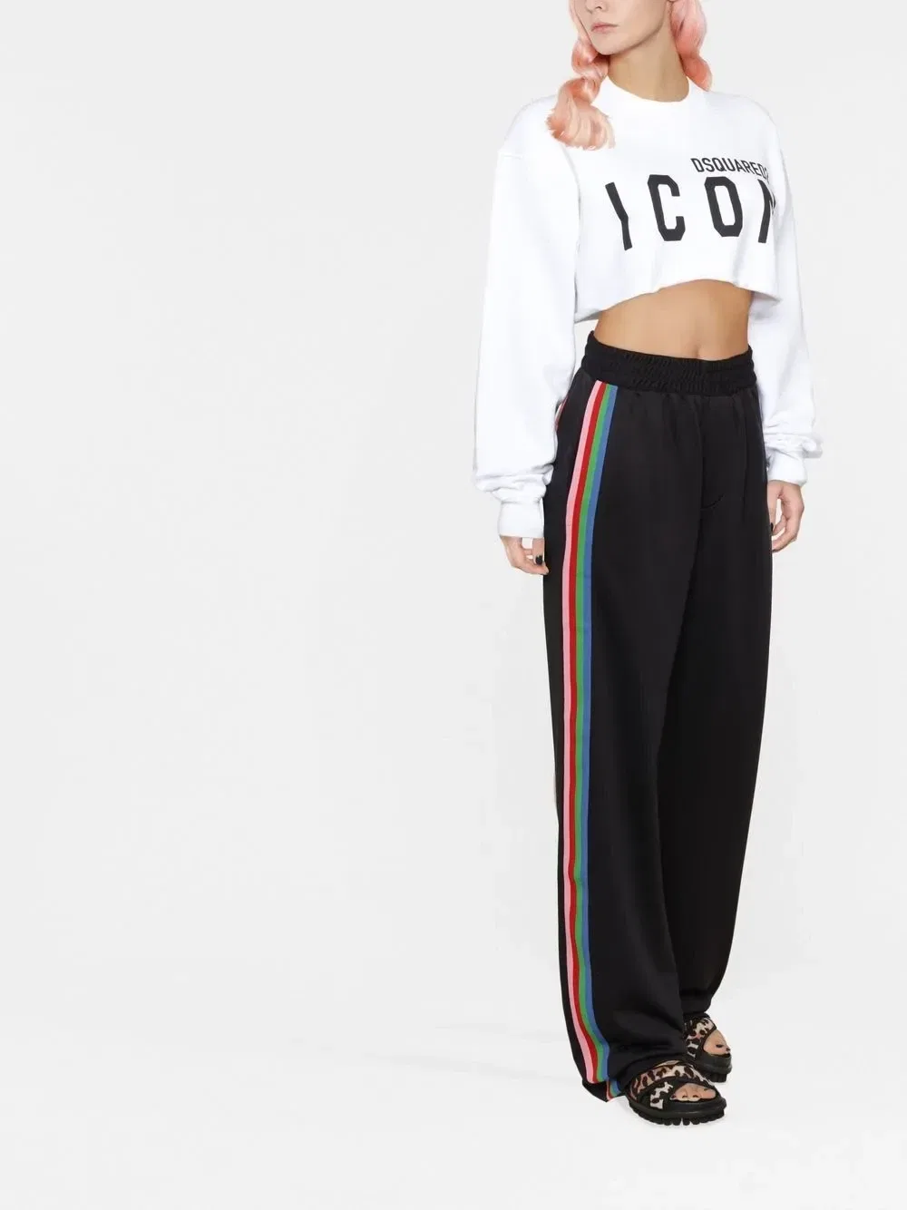 Толстовка с принтом Icon Dsquared2, белый — фото 2