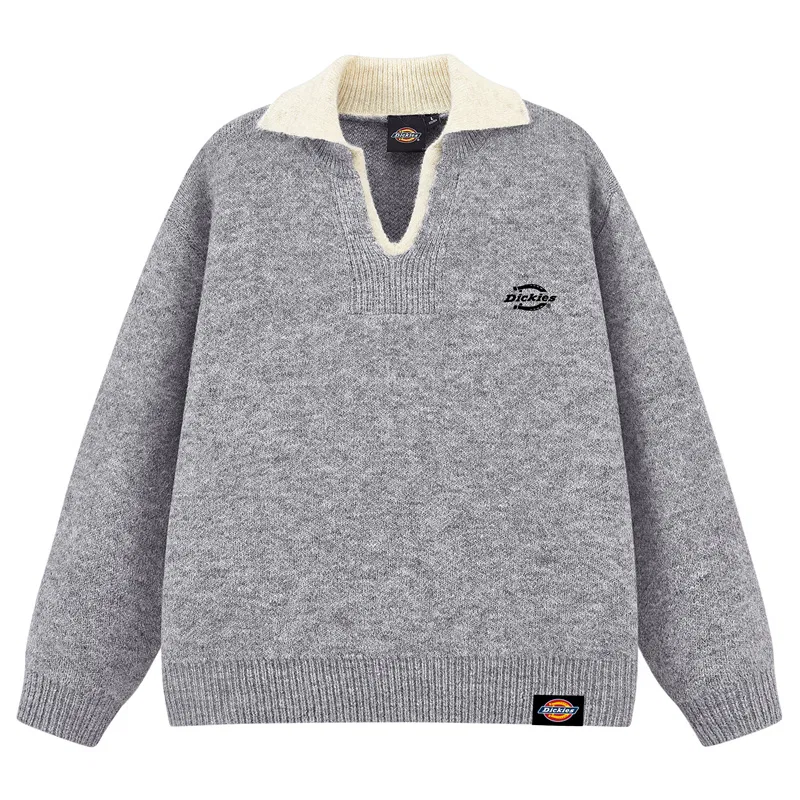 Детский свитер с V-образным вырезом Dickies, Navy Blue — фото 3