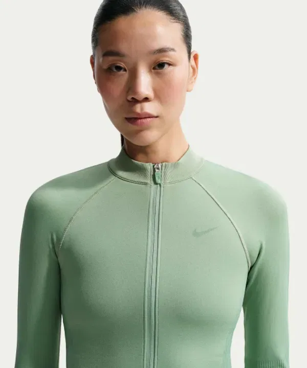 Тренировочный топ с полной застежкой, Nike, белый