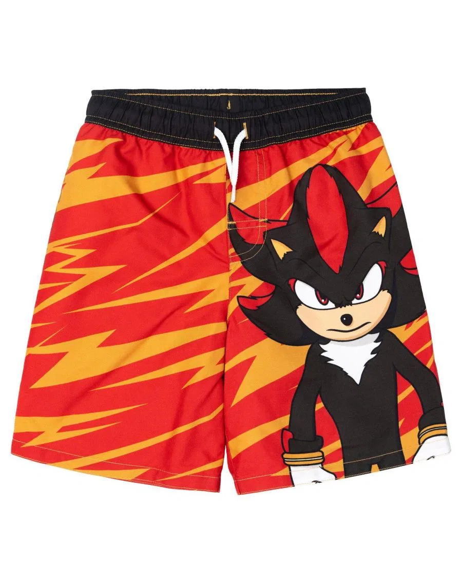 Комплект для плавания из рашгарда и плавок Sonic The Hedgehog, Shadow Red Black — фото 3