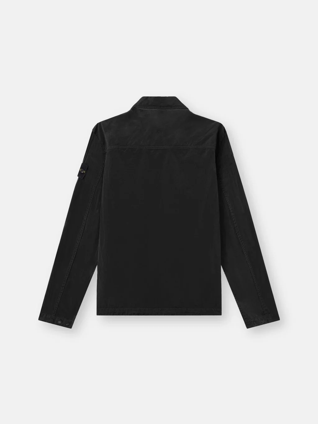 Рубашка-куртка Stone Island Zip-up With Chest Pocket, черный — фото 4