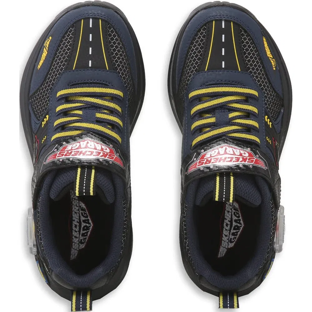 Детские кроссовки Skechers Garage, Black/Navy/Yellow — фото 4