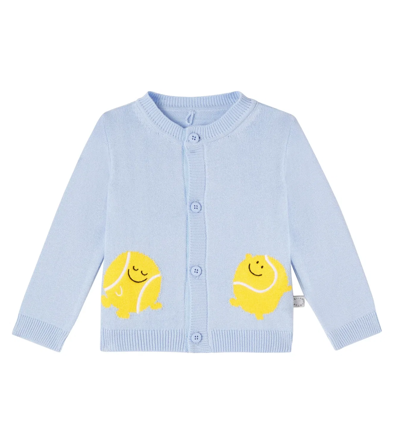 Детский кардиган с длинным рукавом Stella Mccartney Kids, синий
