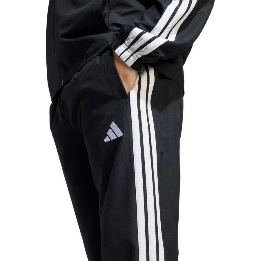 Спортивный костюм из футера с принтом 3 Stripes Wv Tt Ts adidas, Черный — фото 4