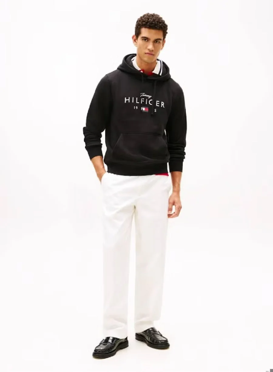 Худи Tommy Hilfiger Logo Graphic Flex, черный — фото 2