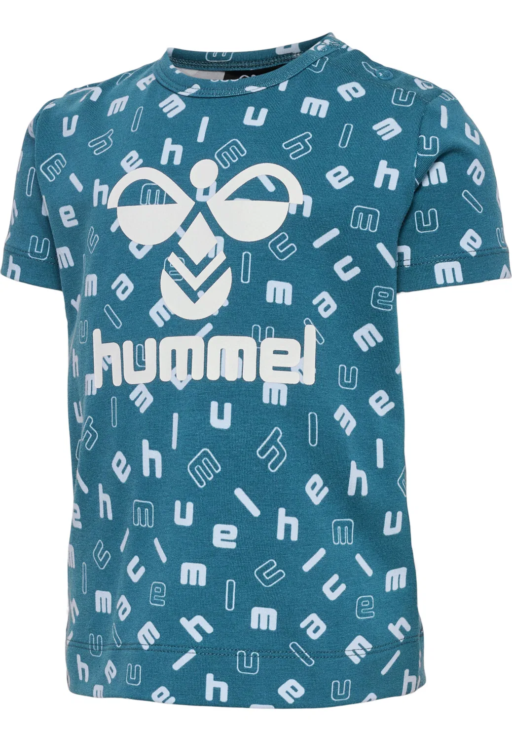 Детская футболка с принтом Hmldream Hummel, Wasserblau Himmelblau Helles Preußischblau