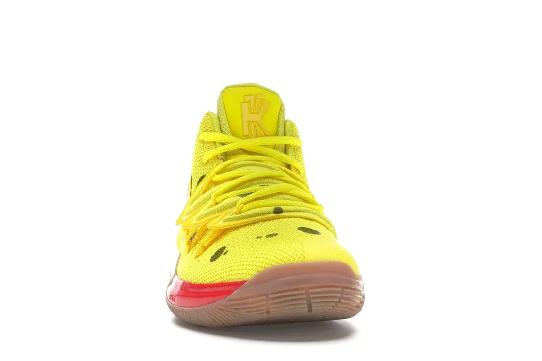 Детские кроссовки для мальчиков с дизайном Nike Kyrie 5 Spongebob Nike, Opti Yellow — фото 2