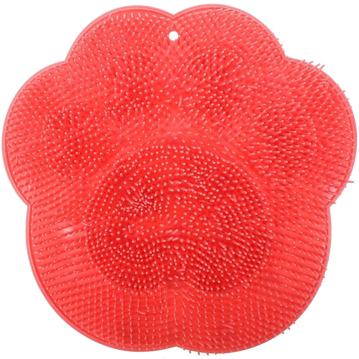 Щетка для пилинга спины и ног Mipcase, силикон, 31.5x30.5x2 см, Роза