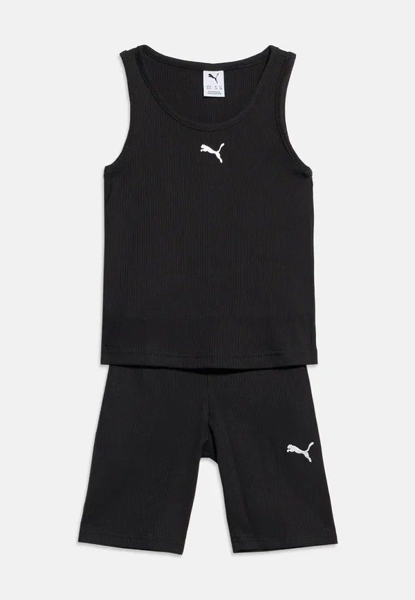 Спортивный костюм из полиэстера и хлопка Set Puma, черный — фото 3