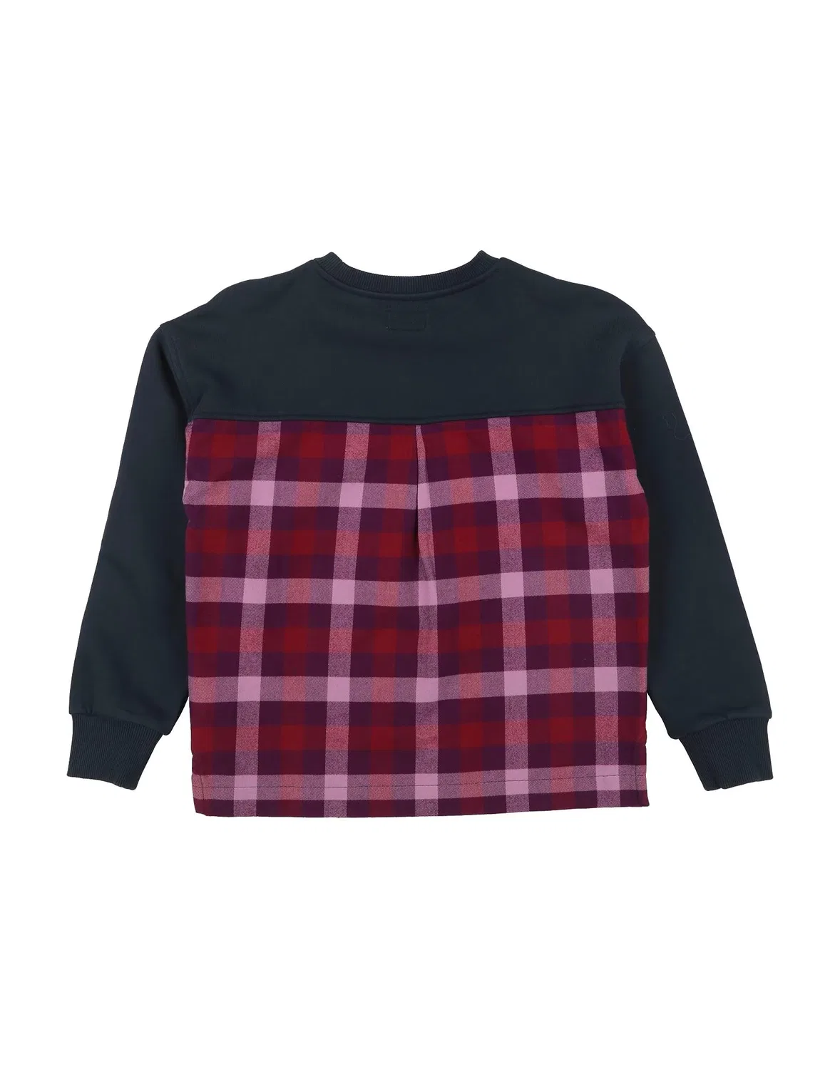 Детский свитшот для девочек с круглым вырезом Woolrich, темно‑синий — фото 2