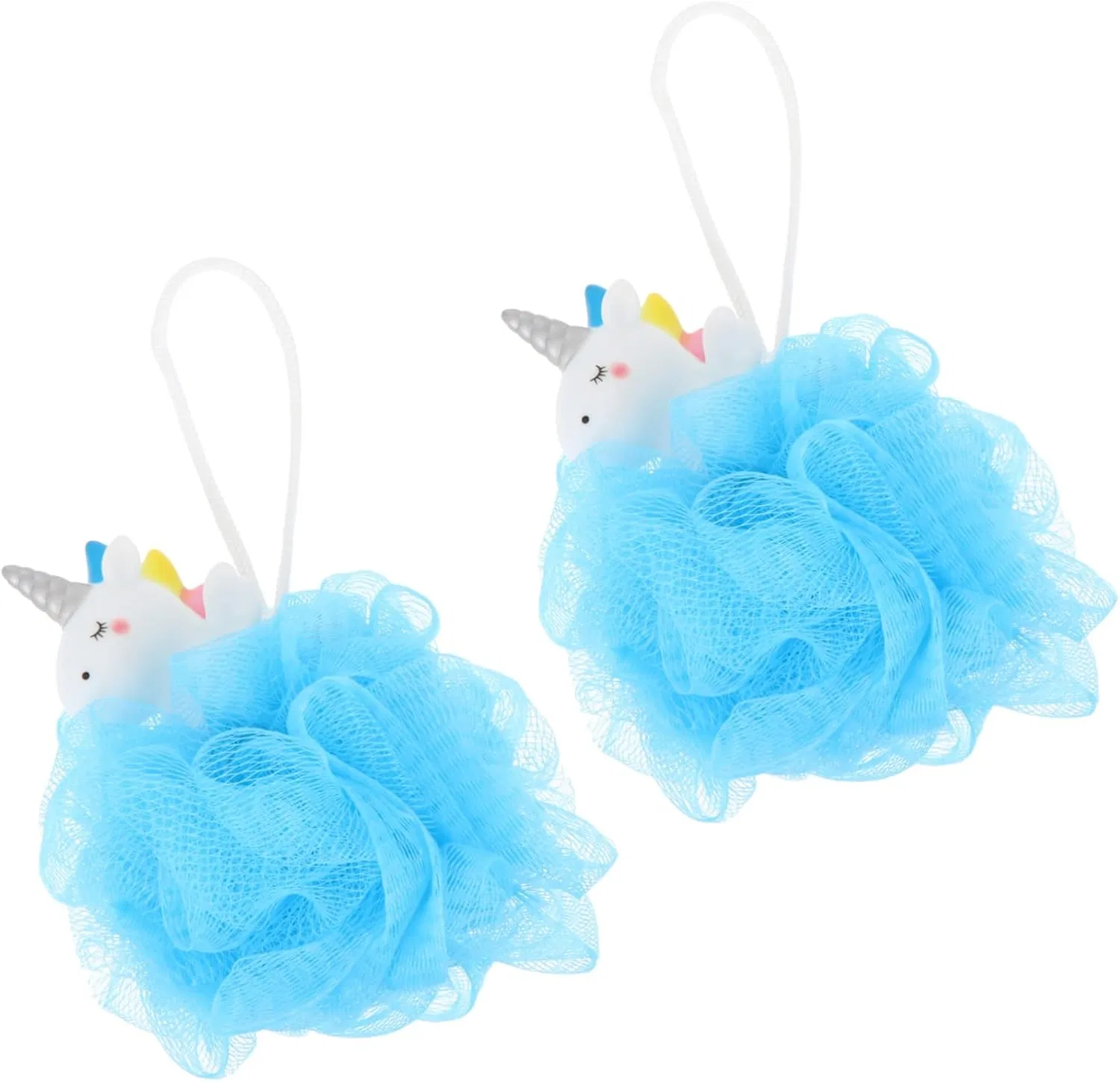 Мочалка для душа Unicorn, 2 шт, MUCKLILY, Blue