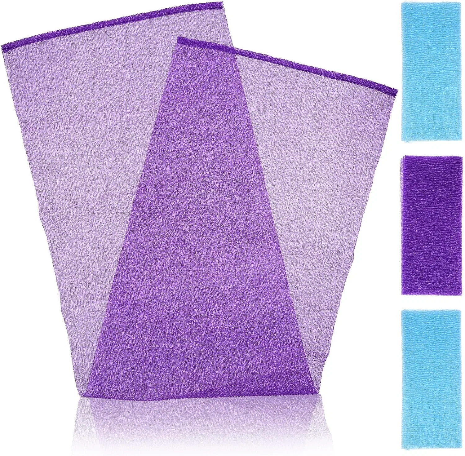 Мочалка-пилинг Nylon iplusmile 4 шт, 100x30 см