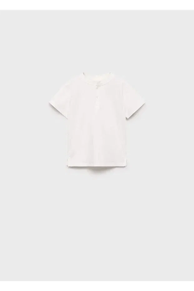 Детская футболка с коротким рукавом Mango Baby, Off White