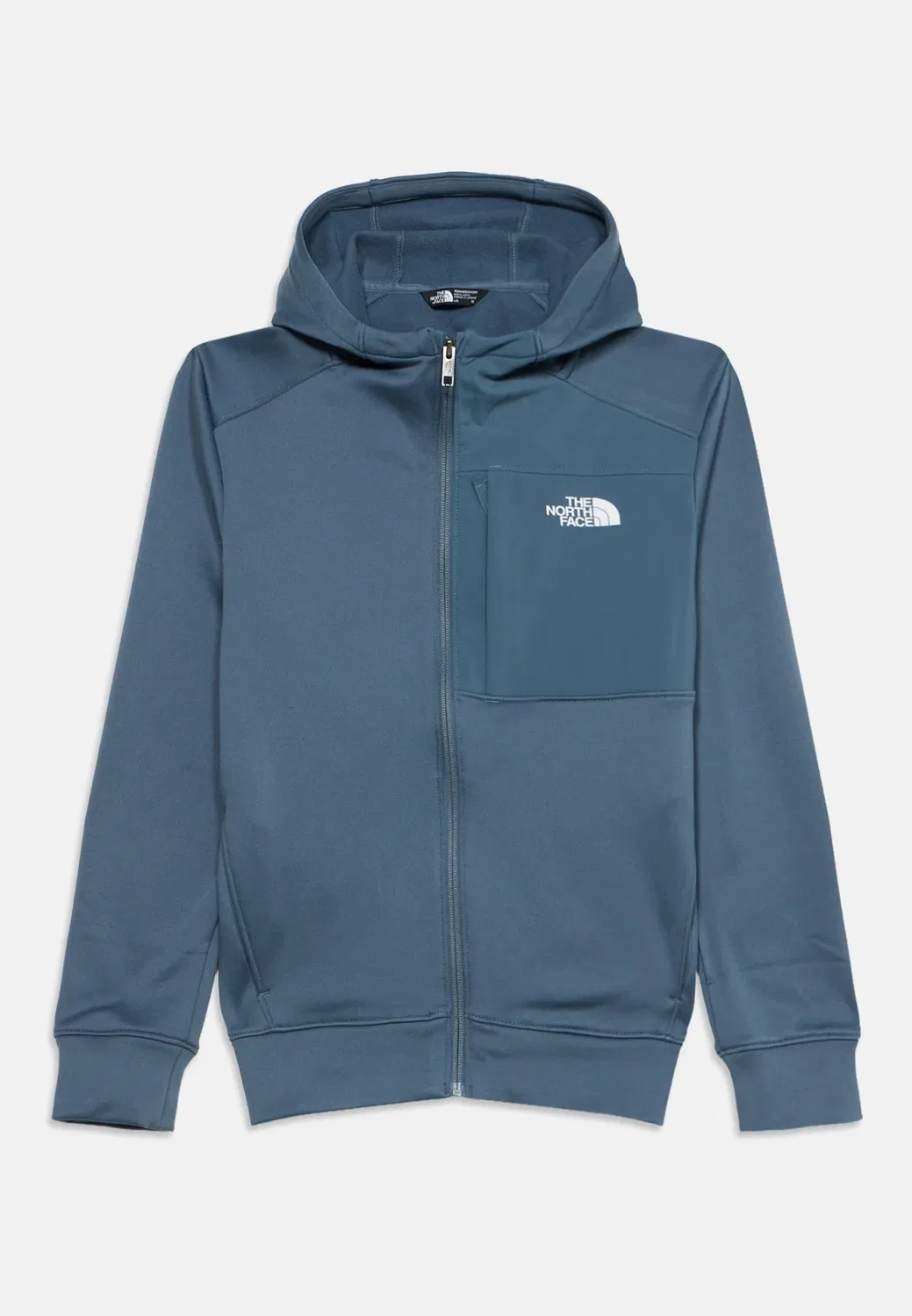 Подростковая спортивная толстовка унисекс на молнии The North Face, Granite Grey — фото 3