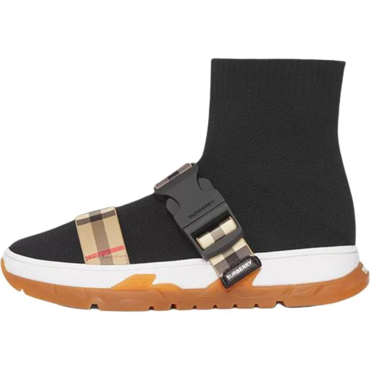 Детские кроссовки из трикотажа Sock Sneakers Burberry, Black