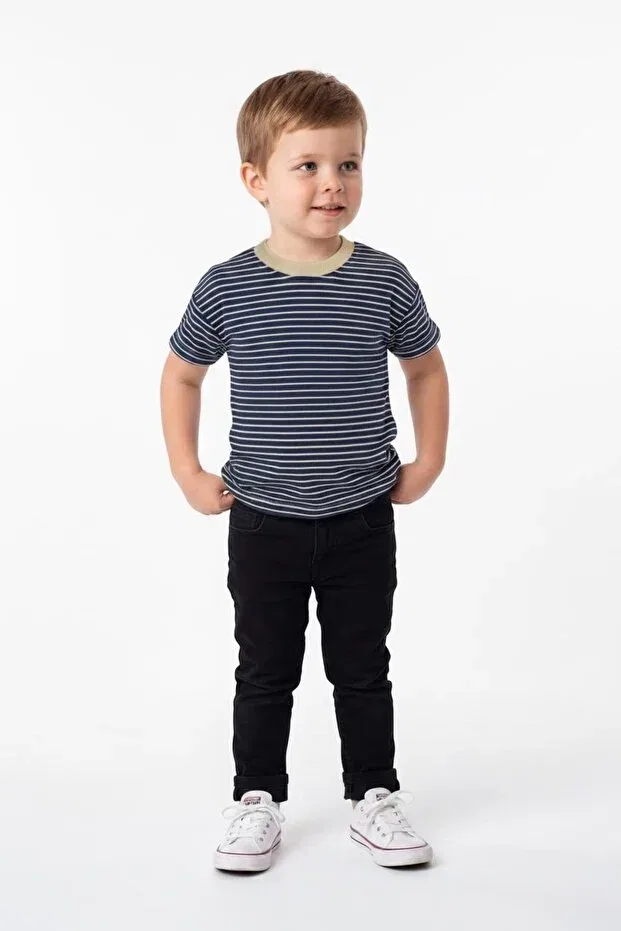 Детский комплект футболок с коротким рукавом Miababy, Indigo — фото 3