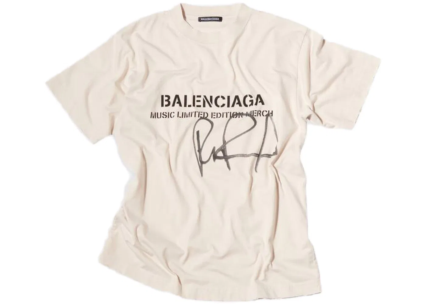 Женская футболка с принтом Balenciaga RuPaul Small Fit, Chalky White/Black
