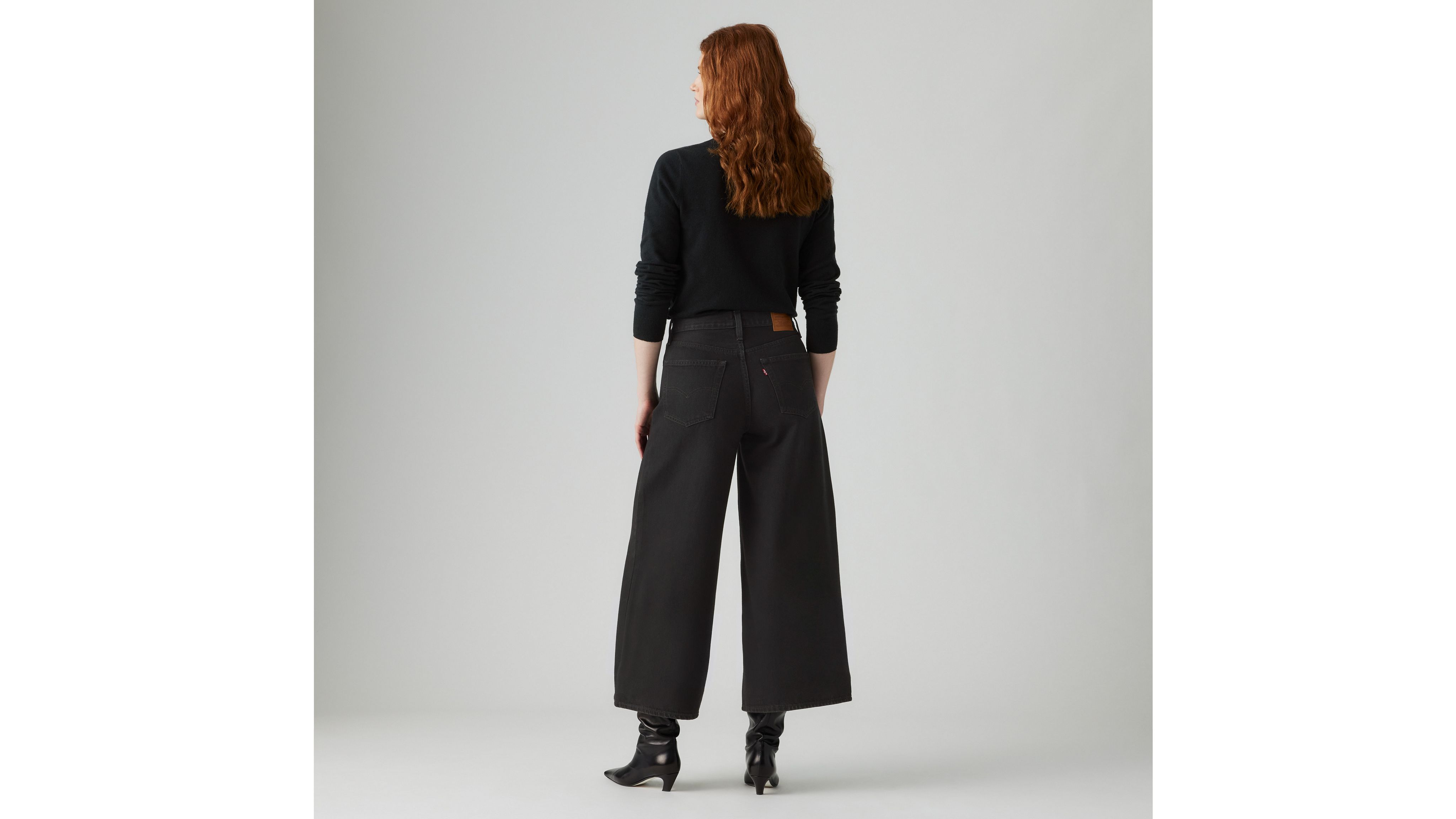Женские джинсы-кюлоты Xl Levi's, Now Hear Me - Black — фото 3