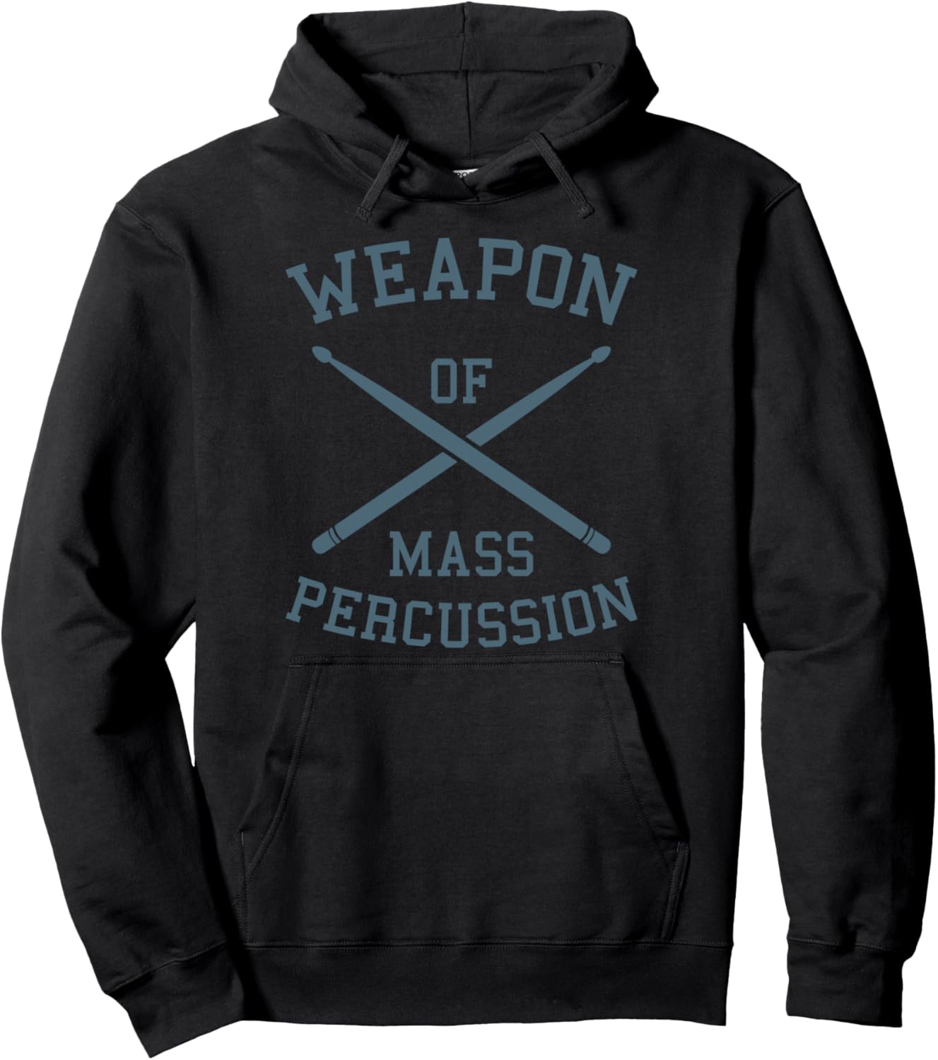 

WEAPONS OF MASS PERCUSSION PERCUSSIONIST Музыкант Барабанщик Худи, Черный Weapons Of Mass Percussion Percussionist Gift
