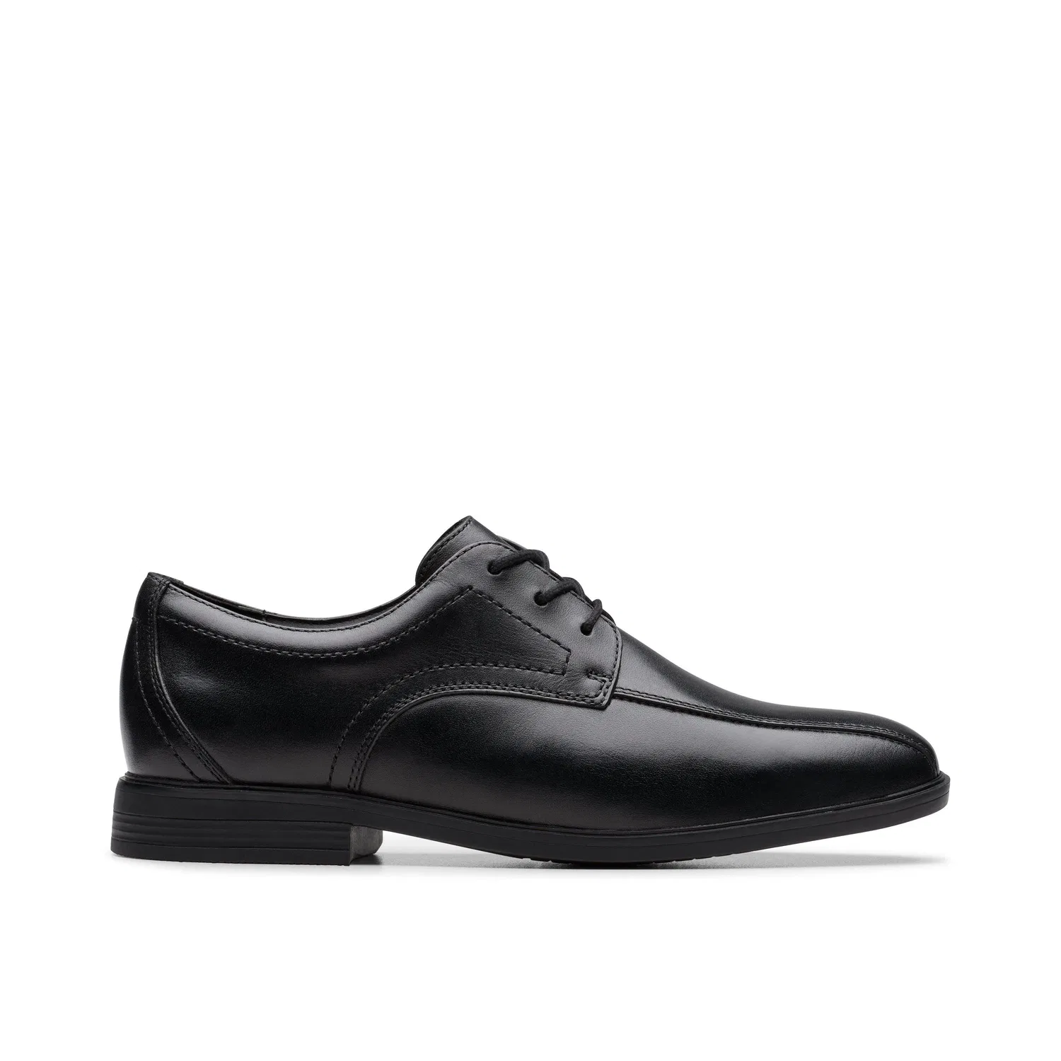 Туфли кожаные на шнуровке Clarks, черный