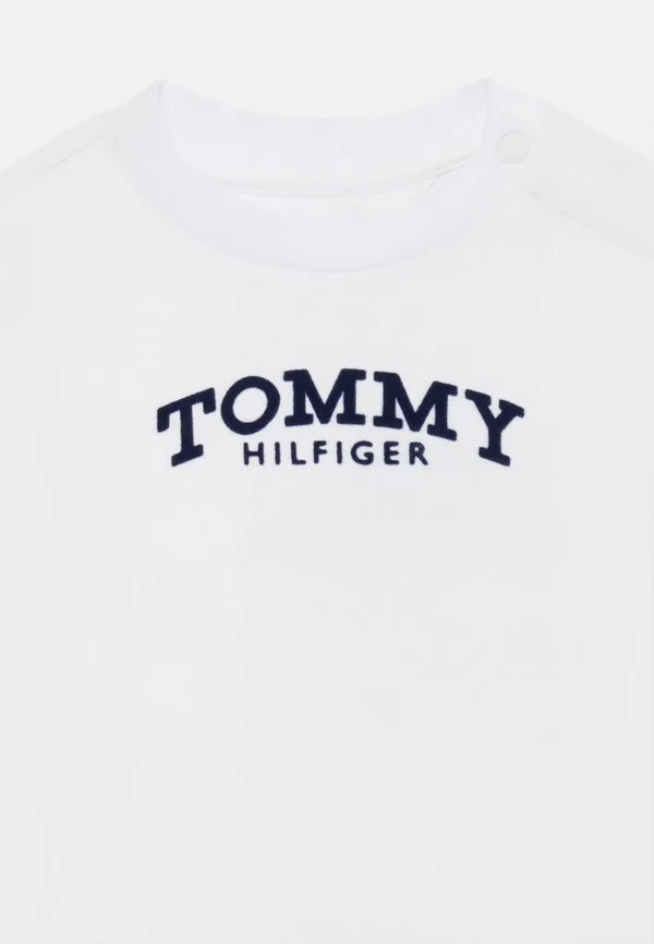 Футболка с текстурированным логотипом Tommy Hilfiger, White — фото 3