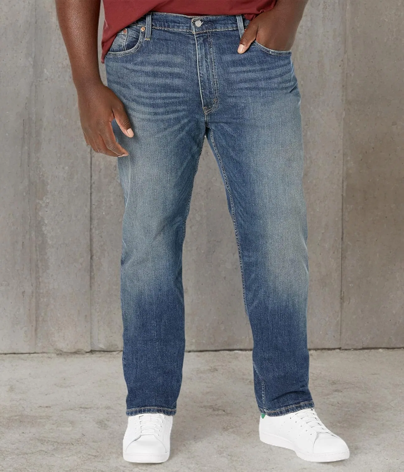 Джинсы Relaxed Straight, Levi's, Funky City - Dark Wash - Stretch — фото 4