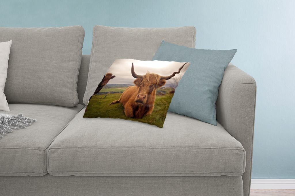 

MuchoWow Scottish Highlanders - Шотландские горцы с мальчиками - 60x40 см - чехлы на подушки - чехлы декоративные - чехлы декоративные