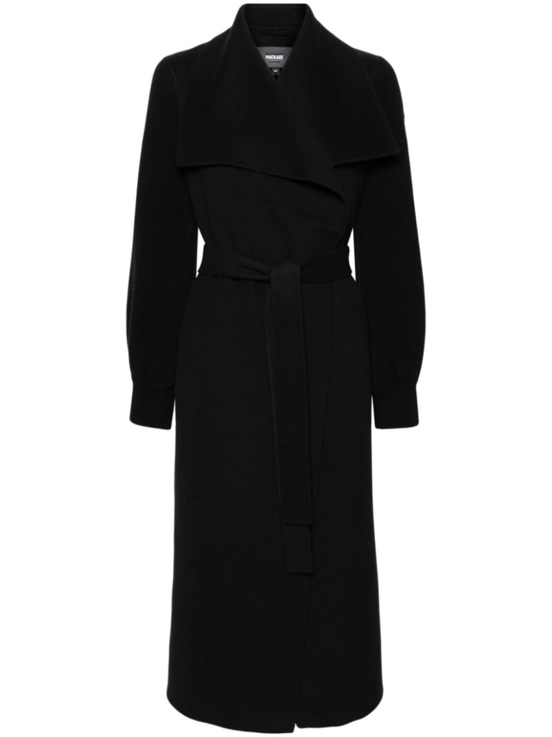 

Mackage шерстяное пальто MAI-NV с поясом, черный