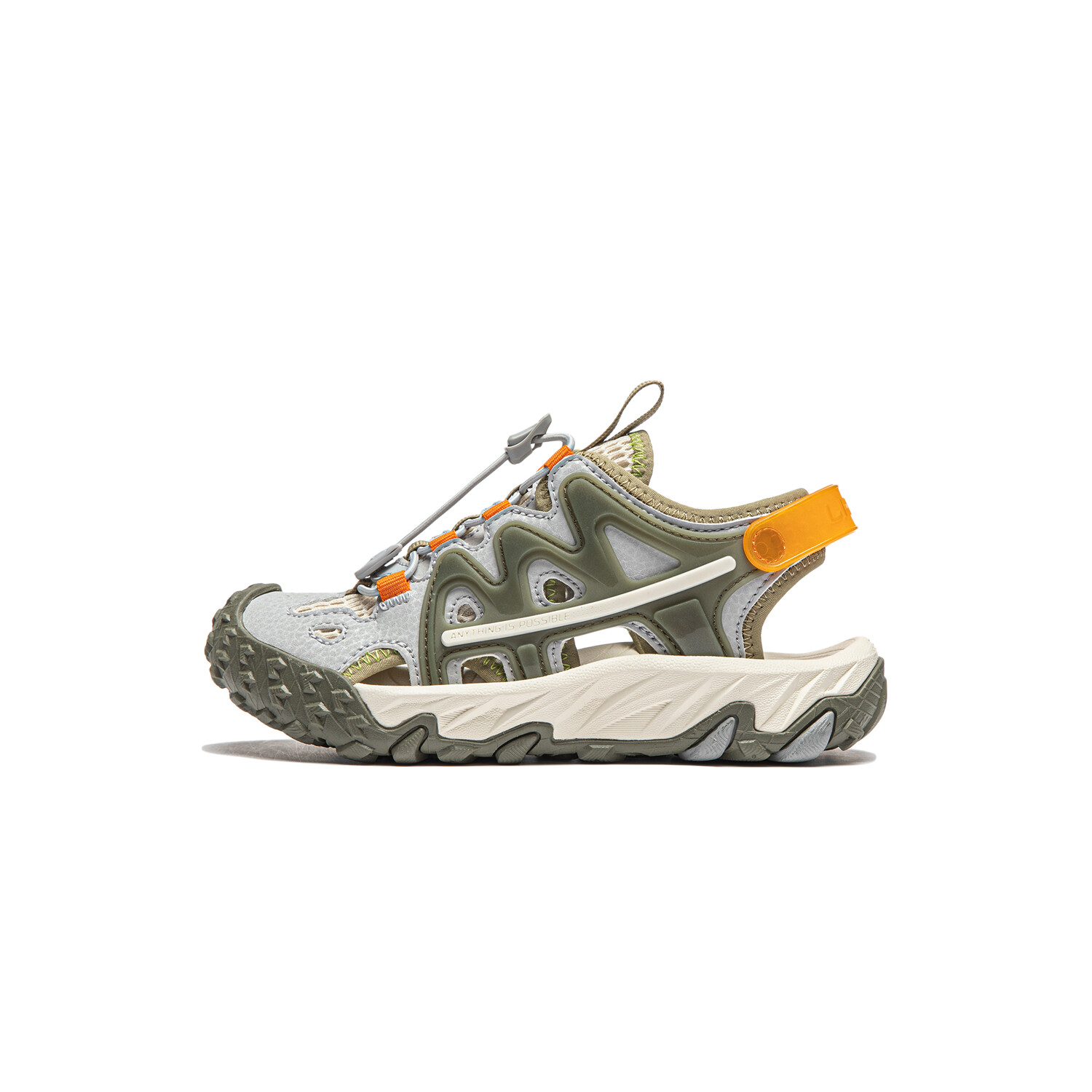 

Детские сандалии Kids Brick Grey / Agarwood Green / Pearl White Lining Young, черный