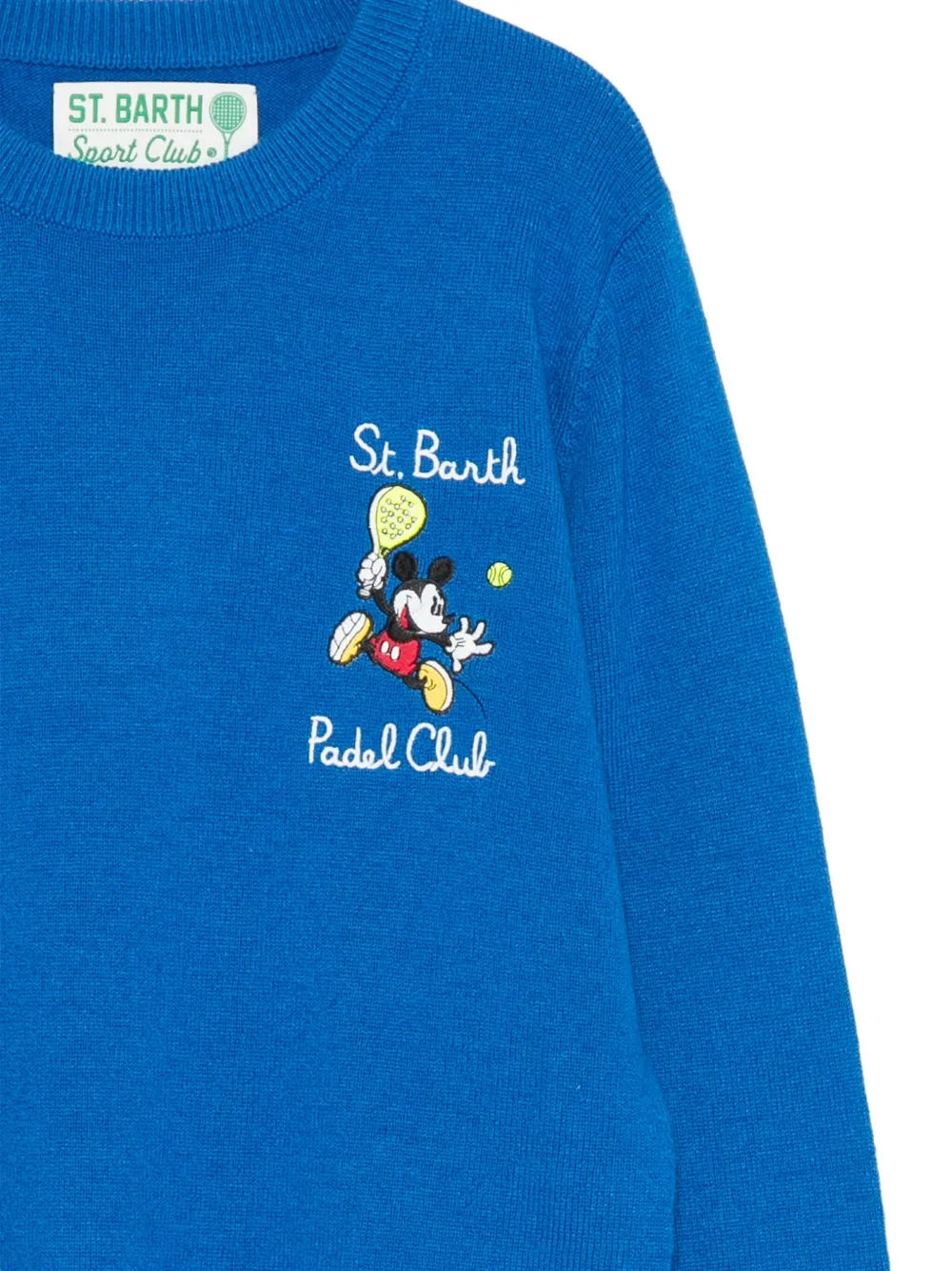 Свитер Sport Club из коллаборации с Disney Mc2 Saint Barth Kids, синий — фото 3