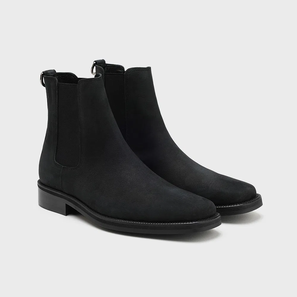 Мужские ботинки Firenze.A Minimal Semi Square Line Chelsea, чёрные