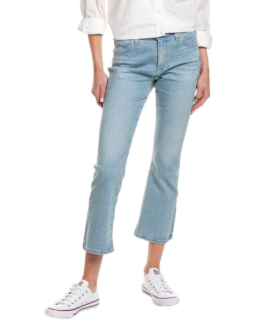 

Джинсы AG Jeans Jodi 26 лет Skylight с высокой талией, облегающие, расклешенные, укороченные, синий