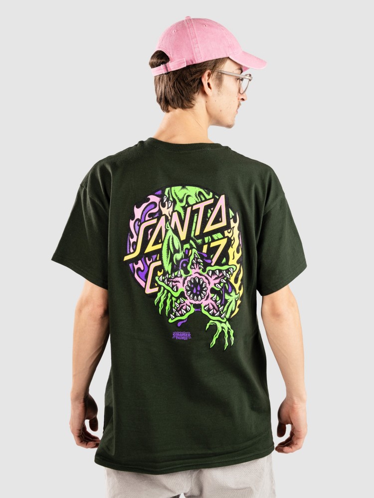 

Футболка Santa Cruz X Stranger Things Demogorgon Dot T-Shirt, forest