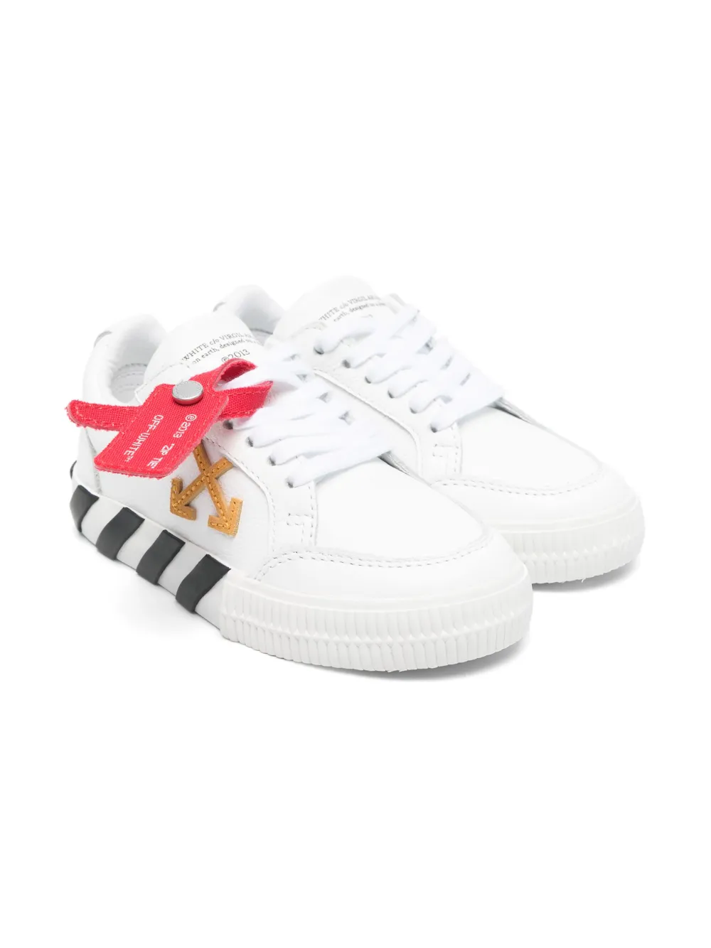 

Кеды на вулканизированной подошве OFF-WHITE KIDS, белый