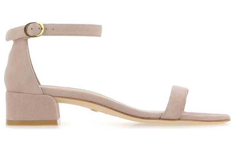 Сандалии Stuart Weitzman с одной лямкой женские светло-розовые — фото 2