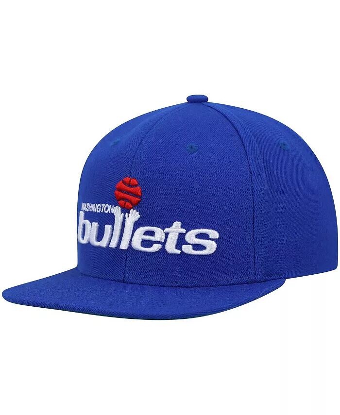 

Мужская синяя кепка Washington Bullets Hardwood Classics Team Ground 2.0 Snapback Mitchell & Ness, синий