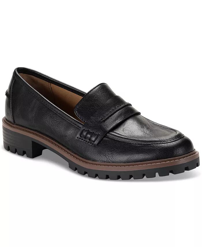 Женские туфли-лоферы Wandaa Slip-On Lug Style & Co, черный