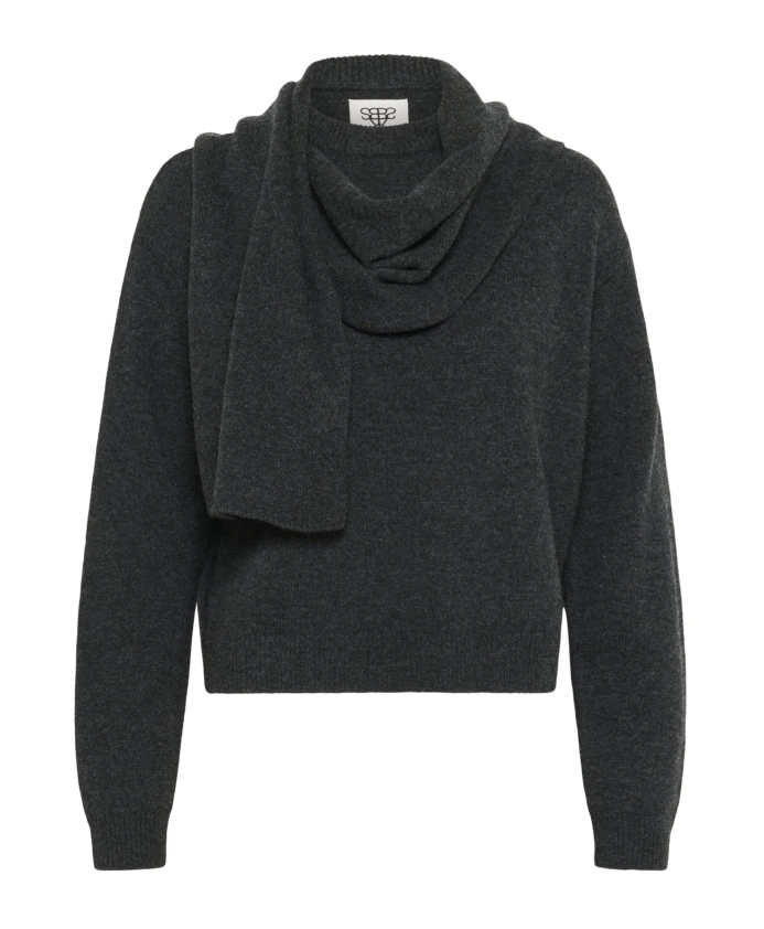 

Темно-Серый меланжевый пуловер Karen By Simonsen, серый