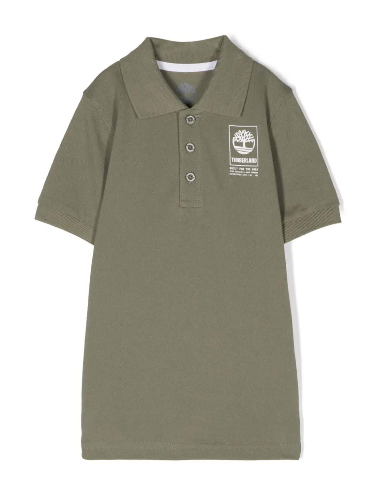 

Рубашка поло с логотипом Timberland Kids, зеленый