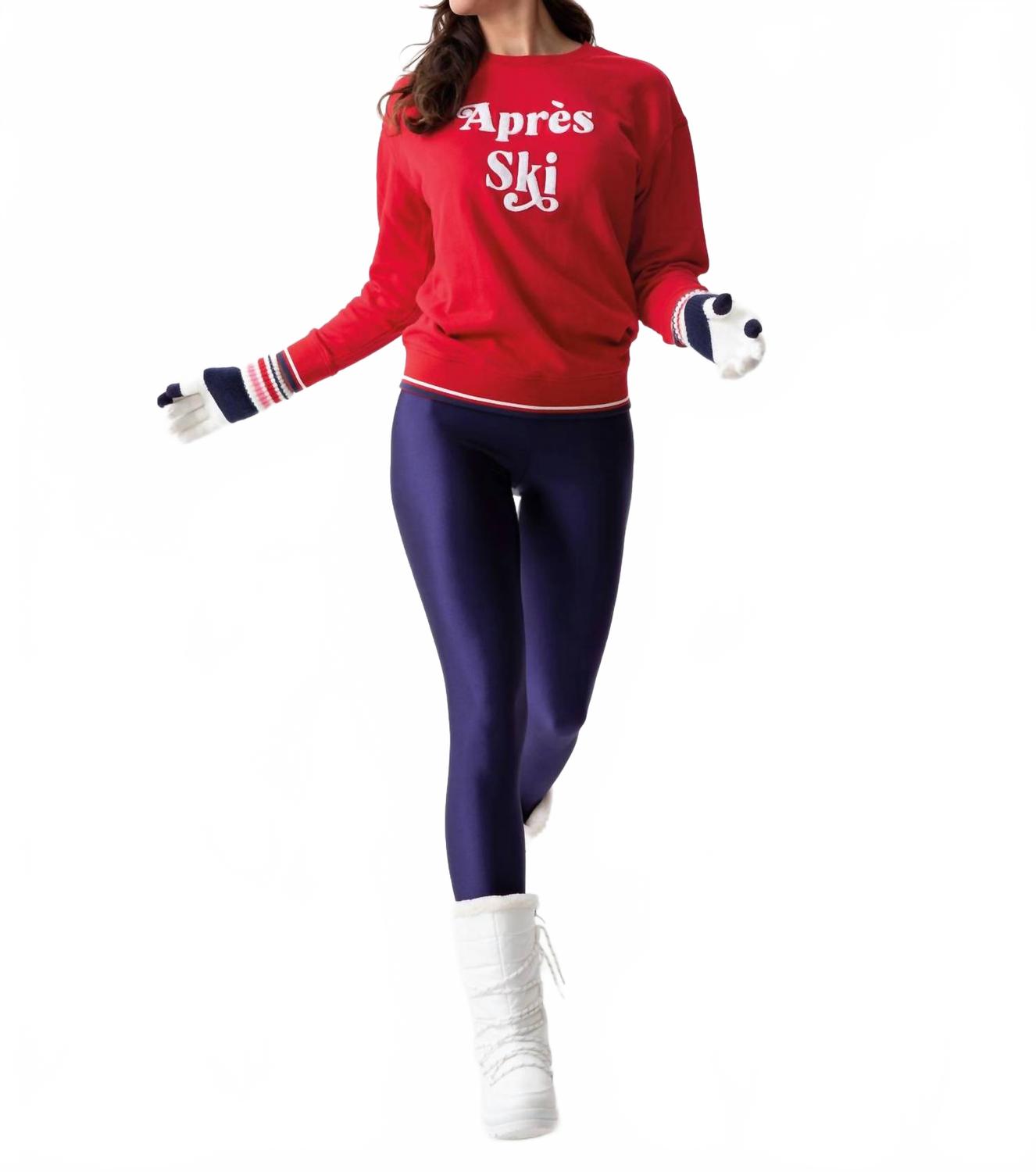 

Красный свитшот "après Ski" Shiraleah