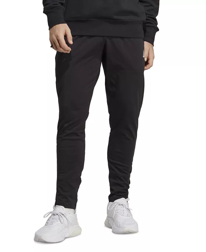 

Мужские спортивные брюки Essentials Performance Single Jersey с зауженным кроем и открытым краем adidas, черный